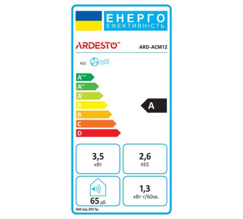 Кондиціонер Ardesto ARD-ACM12