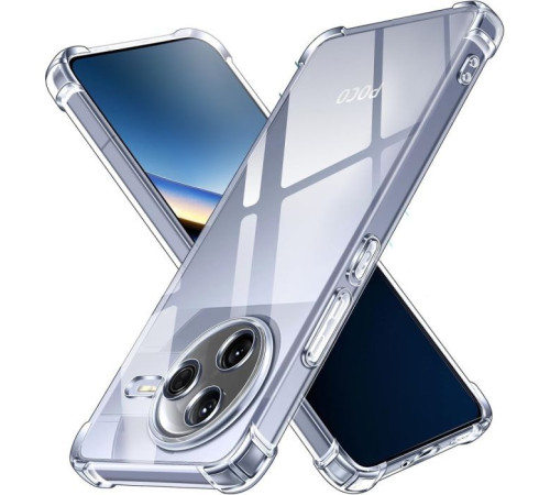 Чохол до мобільного телефона BeCover Anti-Shock Poco F7 Pro Clear (713499)