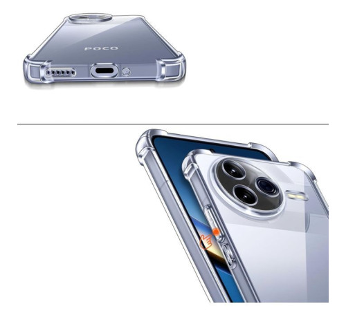 Чохол до мобільного телефона BeCover Anti-Shock Poco F7 Pro Clear (713499)