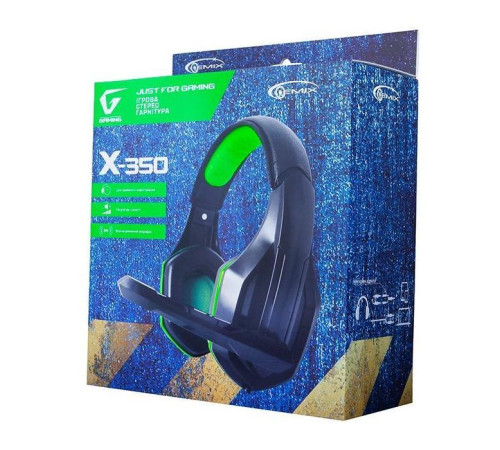 Наушники Gemix X-350 black-green