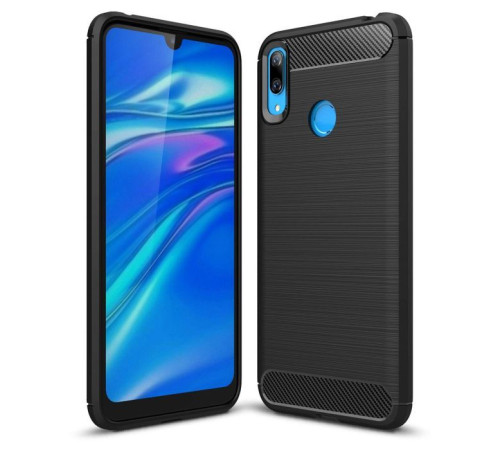 Чехол для мобильного телефона Laudtec для Huawei Y7 2019 Carbon Fiber (Black) (LT-HY72019B)