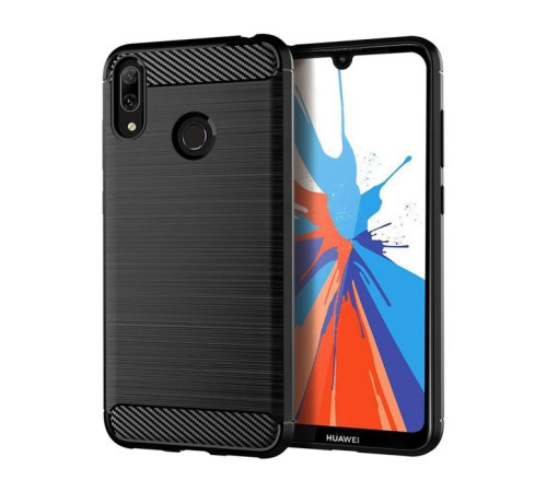 Чехол для мобильного телефона Laudtec для Huawei Y7 2019 Carbon Fiber (Black) (LT-HY72019B)