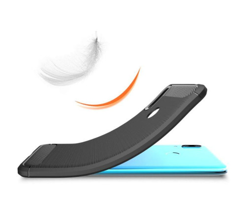 Чехол для мобильного телефона Laudtec для Huawei Y7 2019 Carbon Fiber (Black) (LT-HY72019B)