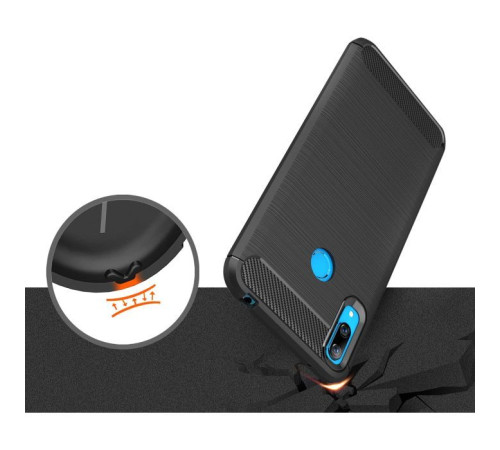 Чехол для мобильного телефона Laudtec для Huawei Y7 2019 Carbon Fiber (Black) (LT-HY72019B)