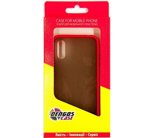 Чохол до мобільного телефона Dengos Samsung Galaxy A01 (red) (DG-TPU-MATT-33)