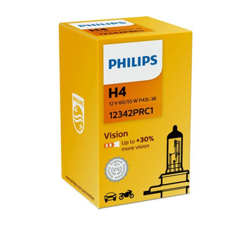 Автолампа Philips галогенова 60/55W (12342 PR C1)
