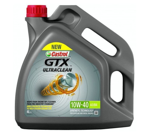 Моторное масло Castrol GTX 10W-40 4л (CS 10W40 GTX A3B4 4L)