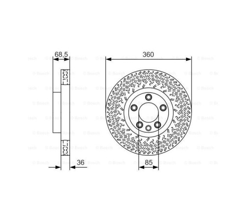 Гальмівний диск Bosch 0 986 479 B12