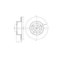 Гальмівний диск METELLI 23-0134