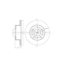 Гальмівний диск METELLI 23-0134