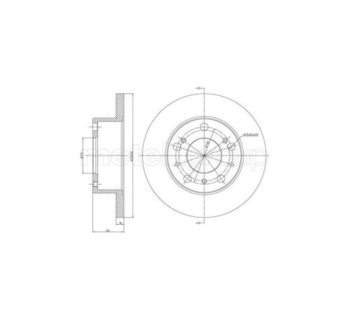 Гальмівний диск METELLI 23-0134