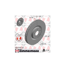 Гальмівний диск ZIMMERMANN 460.1555.20