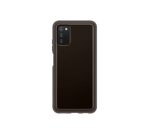 Чохол до мобільного телефона Samsung Soft Clear Cover Galaxy A03s (A037) Black (EF-QA037TBEGRU)
