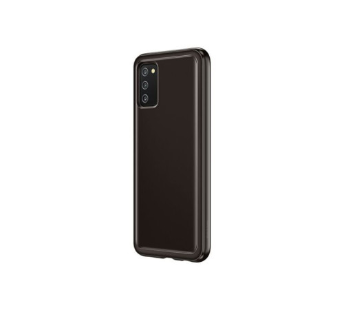 Чохол до мобільного телефона Samsung Soft Clear Cover Galaxy A03s (A037) Black (EF-QA037TBEGRU)