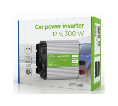 Автомобільний інвертор EnerGenie 12V/220V 300 Вт (EG-PWC300-01)