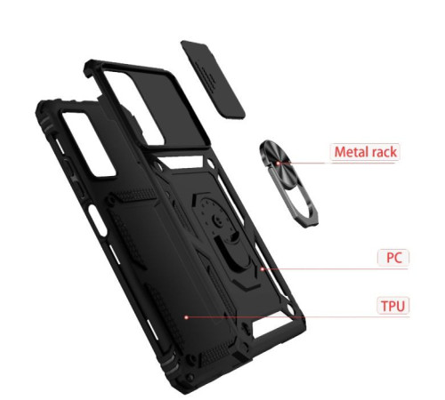 Чохол до мобільного телефона BeCover Military Samsung Galaxy S21 FE SM-G990 Black (707364)