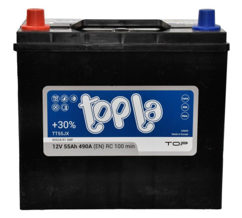 Акумулятор автомобільний Topla 55 Ah/12V Top/Energy Japan (118 355)
