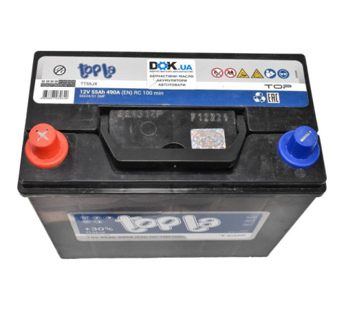 Акумулятор автомобільний Topla 55 Ah/12V Top/Energy Japan (118 355)