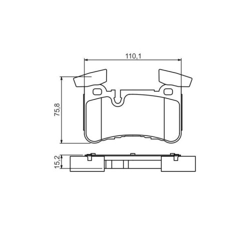 Гальмівні колодки Bosch 0 986 494 411