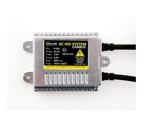 Автолампа SOLAR Slim Canbus Premium Ballast 35W, 9-16В (1570)