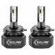 Автолампа SOLAR H4 LED 12/24V 40W 5000Lm 6000K, CSP1860 (8204)