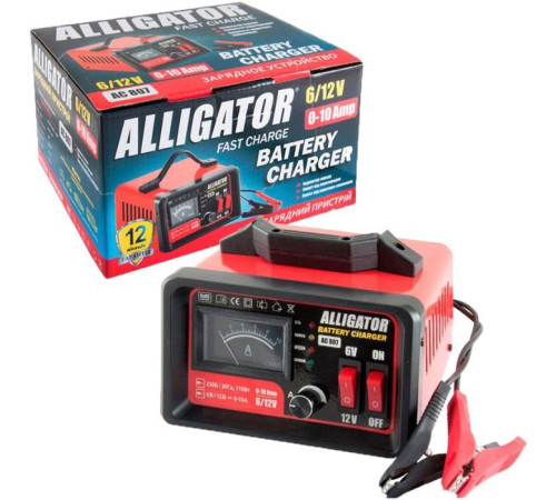 Зарядний пристрій для автомобільного акумулятора Alligator AC807