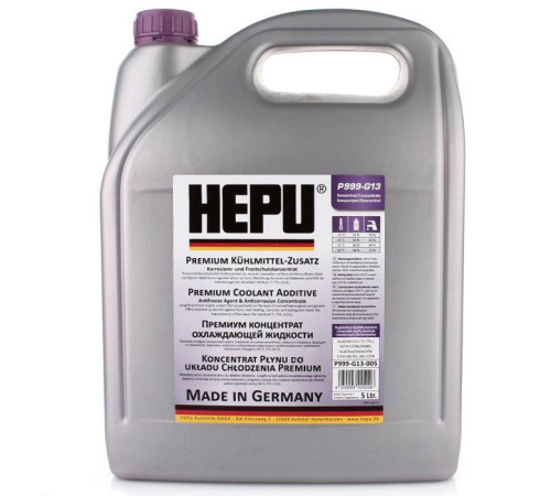 Антифриз HEPU G13 5л фиолетовый (P999-G13-005)