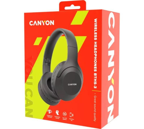 Наушники Canyon BTHS-3 Dark Grey (CNS-CBTHS3DG)