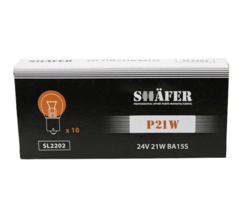 Автолампа SHAFER 24V21WP21WBA15S (SL2202)