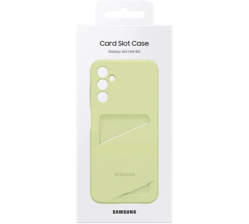 Чохол до мобільного телефона Samsung A14 Card Slot Case Lime (EF-OA146TGEGRU)