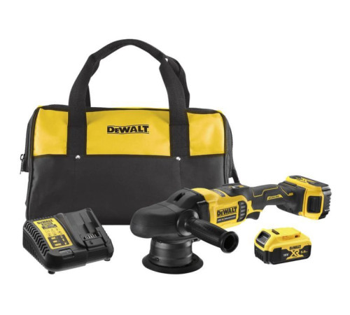 Шлифовальная машина DeWALT полировальная 18В XR Li-Ion, 2x5Ah, кейс TSTAK (DCM848P2)