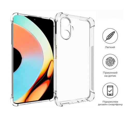 Чохол до мобільного телефона BeCover Anti-Shock Realme 10 Pro Plus 5G Clear (709333)