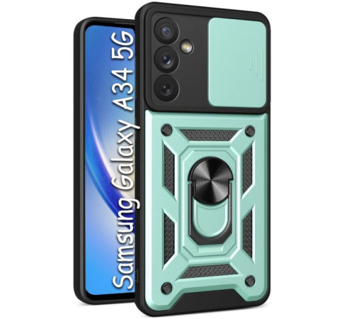 Чохол до мобільного телефона BeCover Military Samsung Galaxy A34 5G SM-A346 Dark Green (709139)