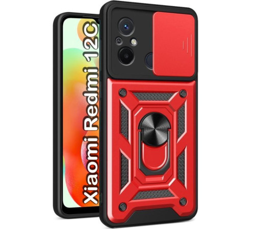 Чохол до мобільного телефона BeCover Military Xiaomi Redmi 12C Red (709168)