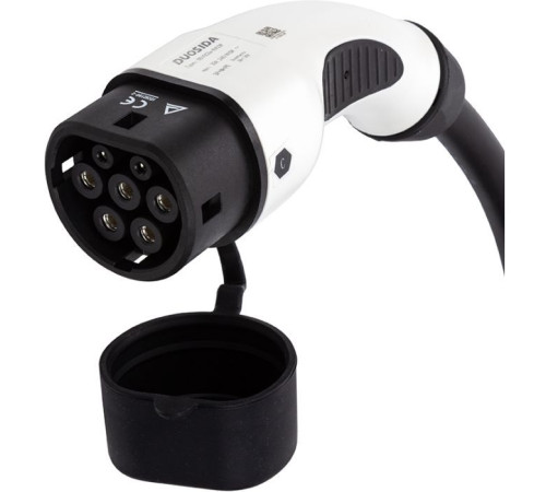 Зарядний кабель для електромобіля Duosida Type 2, 32A, 22kW, 3-фазный, 5м (EV200153)