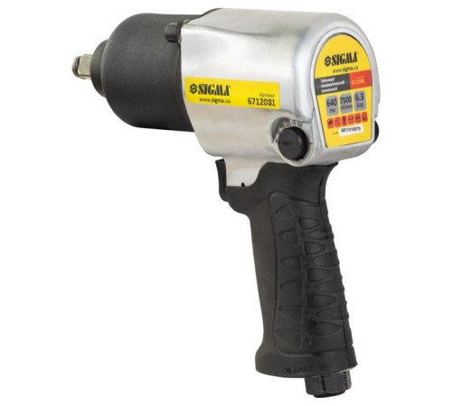 Гайковерт Sigma 1/2" з набором насадок, кейс (6712031)