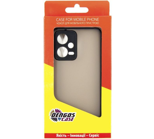 Чохол до мобільного телефона Dengos Matte Xiaomi Redmi Note 12 5g (black) (DG-TPU-MATT-129)