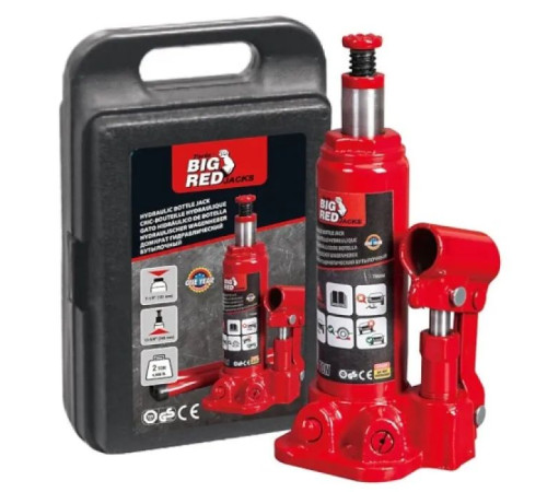 Домкрат GTM гідравлічний гідравлічний 2т (181-З45 мм) кейс (Т90204S)