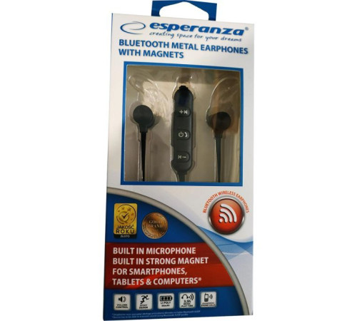 Наушники Esperanza Magnetic Metal Black (EH186K)