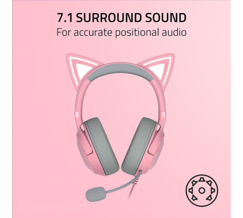 Наушники Razer Kraken Kitty V2 Quartz (RZ04-04730200-R3M1)