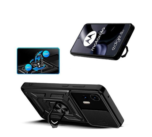 Чохол до мобільного телефона BeCover Military Motorola Edge 30 Neo Black (709966)