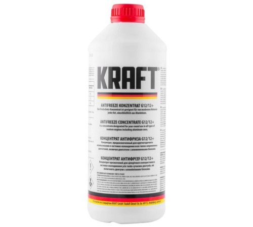 Антифриз KRAFT G12/G12+ (красный) 1,5л (KF103)