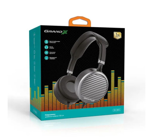 Наушники Grand-X EH-86G Grey (EH-86G)
