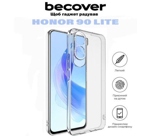 Чохол до мобільного телефона BeCover Honor 90 Lite Transparancy (710875)