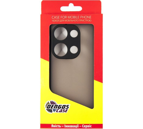 Чохол до мобільного телефона Dengos Matte Xiaomi Redmi Note 13 Pro 4G (black) (DG-TPU-MATT-141)