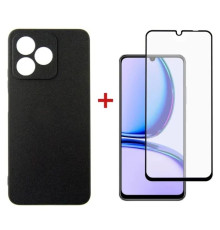 Чохол до мобільного телефона Dengos Kit for Realme C53 case + glass (Black) (DG-KM-47)