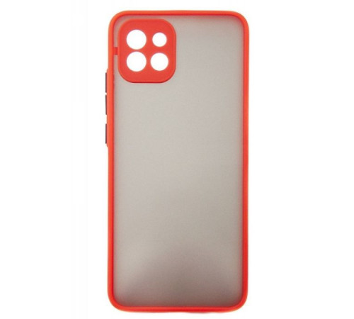 Чохол до мобільного телефона Dengos Kit for Samsung Galaxy A03 case + glass (Red) (DG-KM-23)