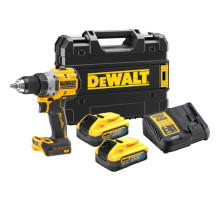 Шуруповерт DeWALT XR Li-Ion PowerStack 18 В, 2x5Ah, 90 Нм, 0-650/0-2000 об/мин, TSTAK (DCD800H2T)