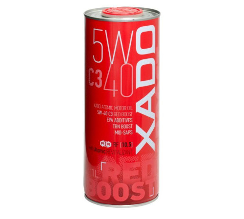 Моторна олива Xado Atomic Oil 5W-40 C3 RED BOOST 1л (XA 26122)