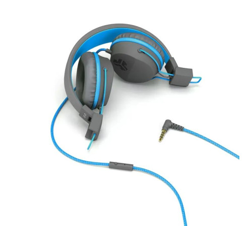 Навушники Jlab JBuddies Studio Kids Wired Graphite/Blue (IEUHJKSTUDIORGRYBLU6)